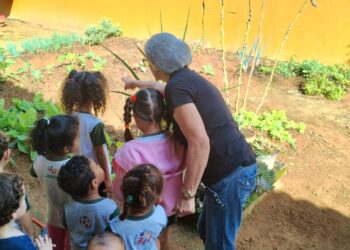 Semana de brincadeiras e leitura para ensinar a alimentação saudável