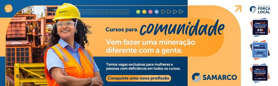Samarco oferece cursos gratuitos para as comunidades vizinhas as suas operações