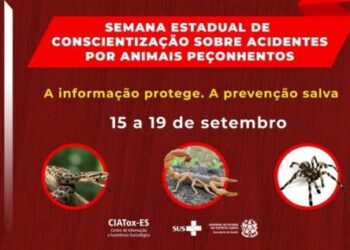 Saúde promove Semana Estadual de Conscientização sobre Acidentes por Animais Peçonhentos