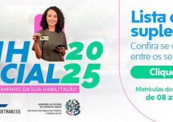 CNH Social 2025: Detran|ES divulga lista de suplentes com 1.250 contemplados na segunda fase do programa
