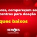 Com estoques críticos, Hemoes convoca doadores