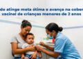 Estado alcança meta ótima ou avanço significativo em coberturas vacinais de crianças menores de 02 anos