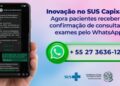 Pacientes do SUS capixaba terão confirmação de consultas e exames do Estado pelo WhatsApp