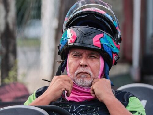 Seis meses após cirurgia, piloto de 61 anos volta às pistas em Vitória