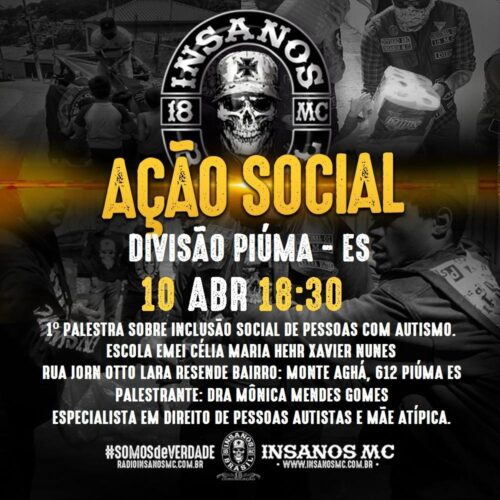 1ª Palestra sobre Inclusão Social de Pessoas com Autismo em Piúma