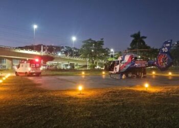 Aeronaves do Notaer voltam a pousar no heliponto da Rodoviária de Vitória