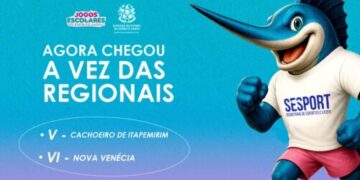 Regionais V e VI dos Jogos Escolares começam na segunda-feira (25) em Cachoeiro de Itapemirim e Nova Venécia