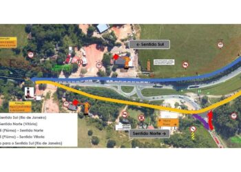Obras de duplicação alteram acesso de motoristas que saem de Piúma para a BR-101 em Anchieta