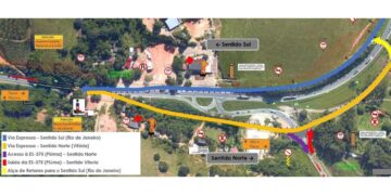 Obras de duplicação alteram acesso de motoristas que saem de Piúma para a BR-101 em Anchieta