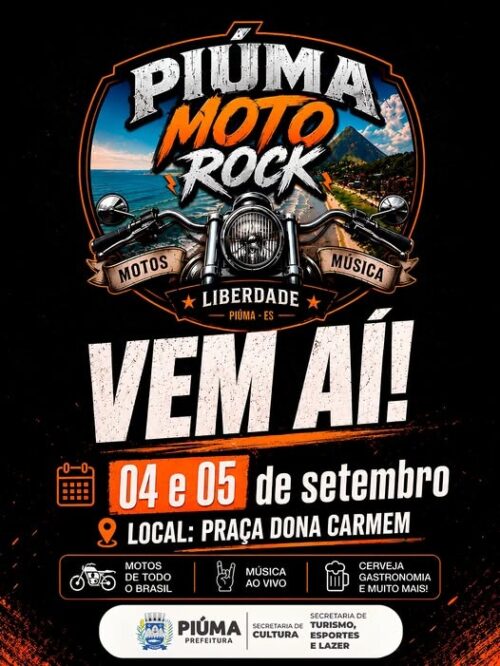 Piúma acelera com a chegada do Moto Rock banner