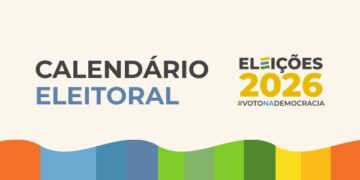 Logo do Calendário Eleitoral 2026. Arte: Secom/TSE